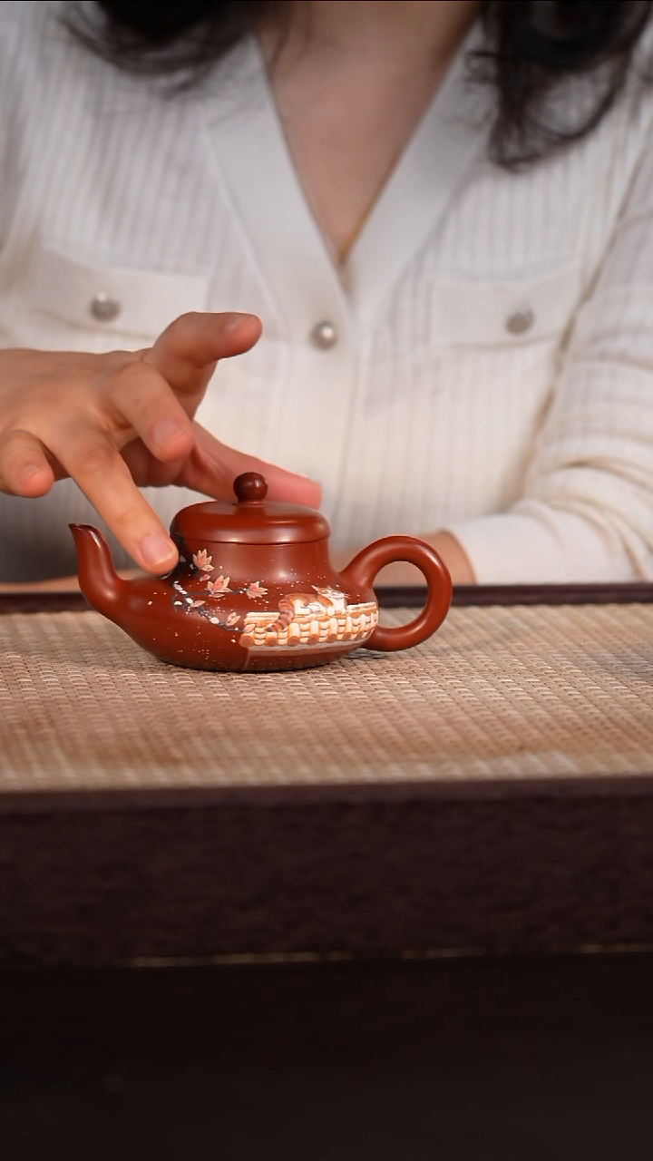 茶壶紫砂朱泥 130cc
