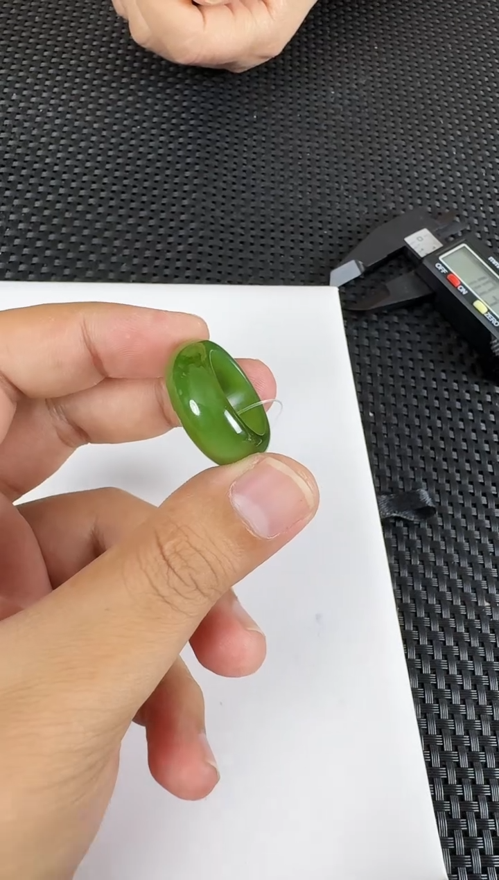 【闪购商品】和田玉（碧玉）戒圈未镶嵌约19MM