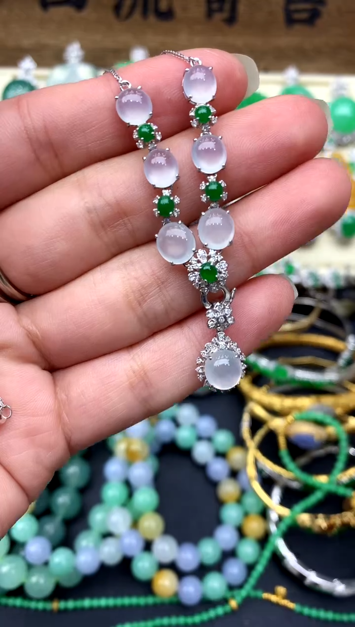 【闪购商品】翡翠颈饰18K金镶嵌306-中国好珍宝