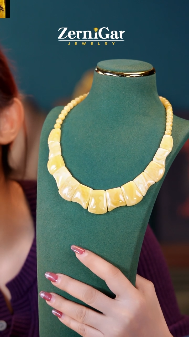 【闪购商品】琥珀颈饰未镶嵌天然琥珀项链