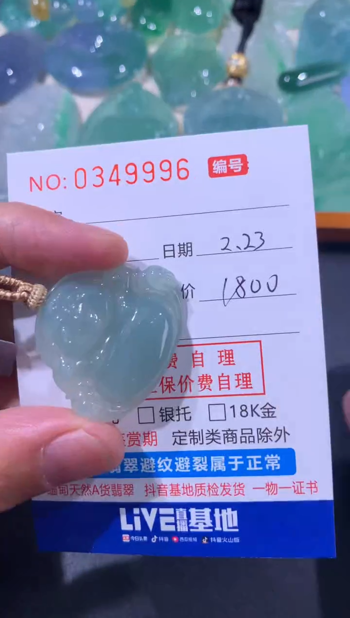 【闪购商品】翡翠颈饰未镶嵌天然A货翡翠