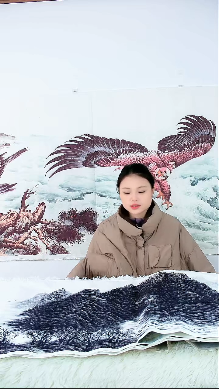 直播间下单一对一挑选字画