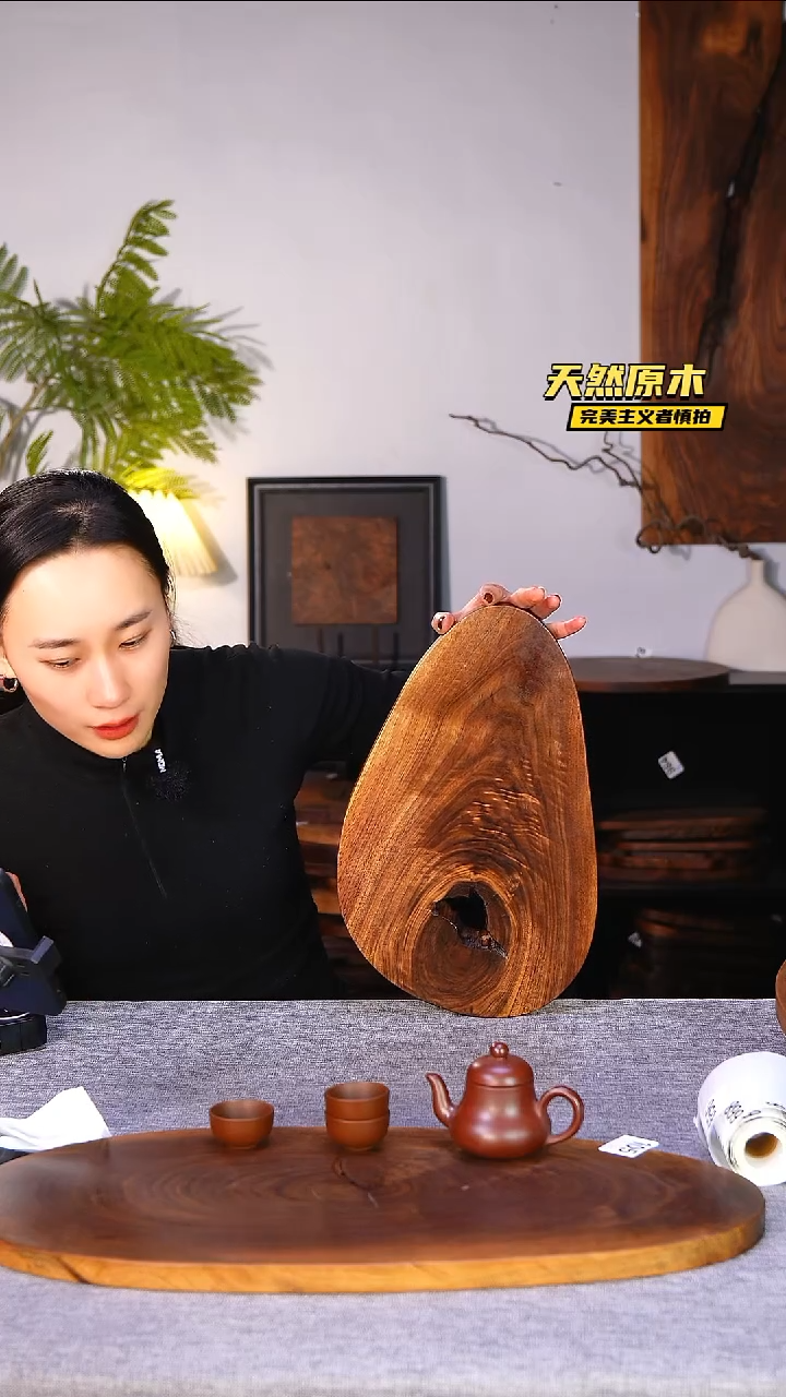 木北美黑胡桃原木.干裂疤结不属于商品质量问题完美主义者慎拍