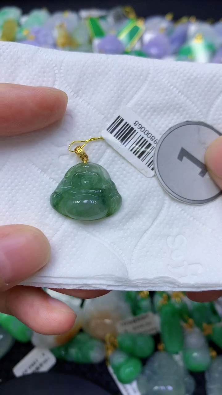 颈饰未镶嵌翡翠天然缅甸翡翠A货