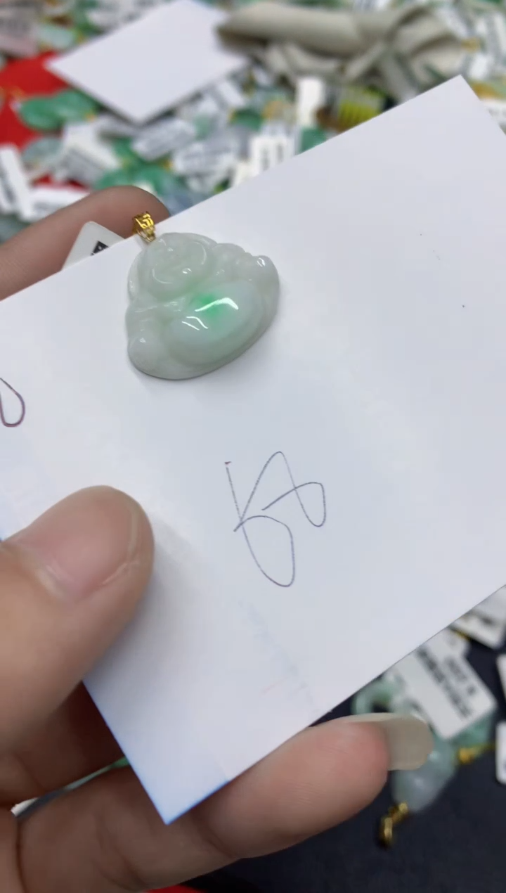 【闪购商品】翡翠颈饰18K金镶嵌翡翠