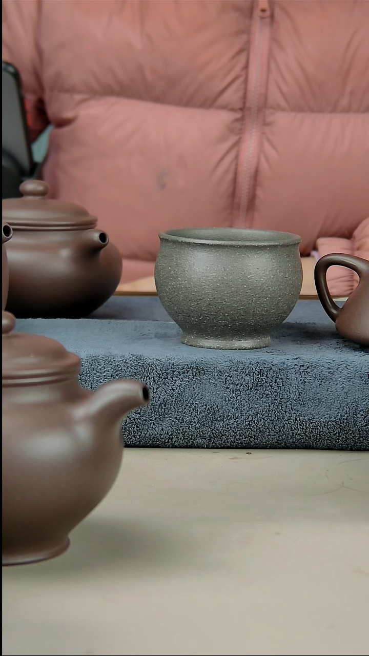 茶壶紫砂蟹壳清杯子170/180