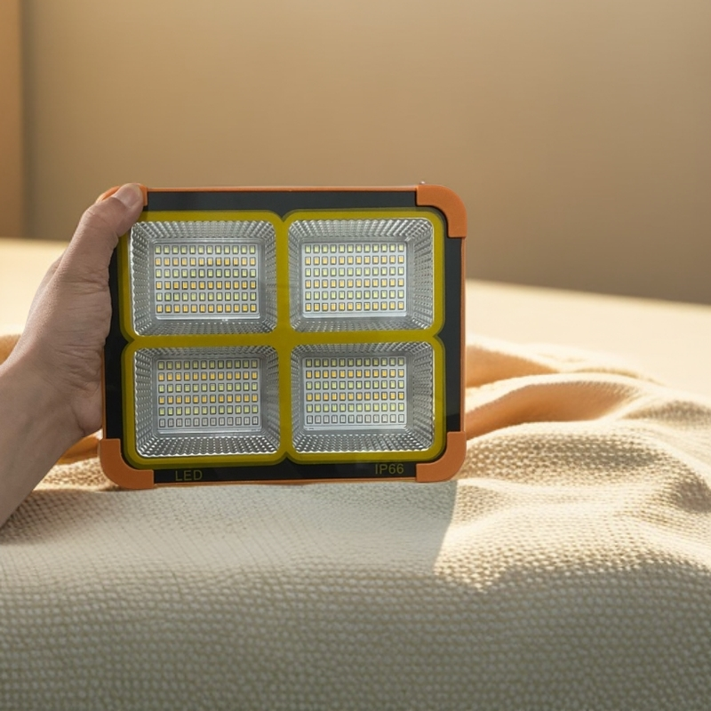 户外露营太阳能灯带手机充电功能