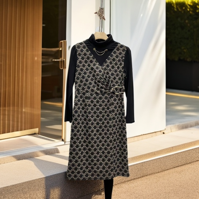 C226#【木兮兮专属】2025年春季新款气质修身休闲显瘦时尚连衣裙女