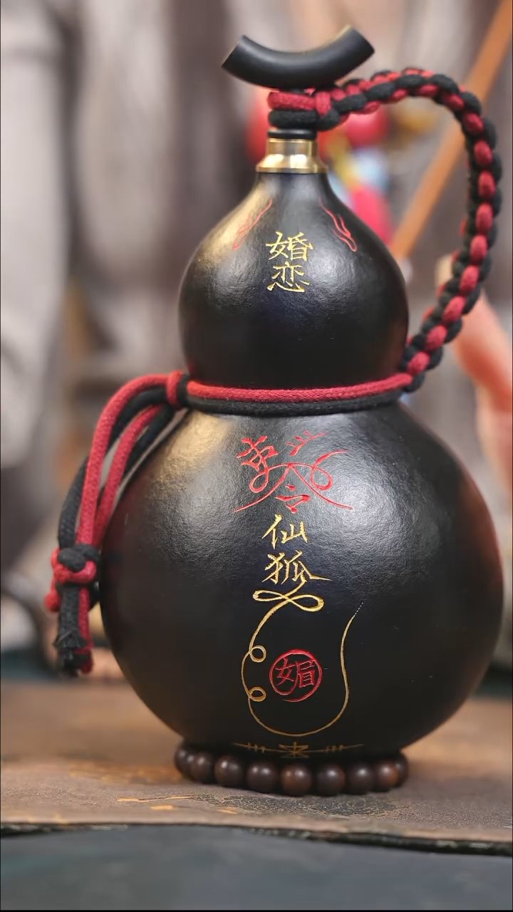 【闪购商品】XQ283大漆酒葫芦不包手串及旋转底座