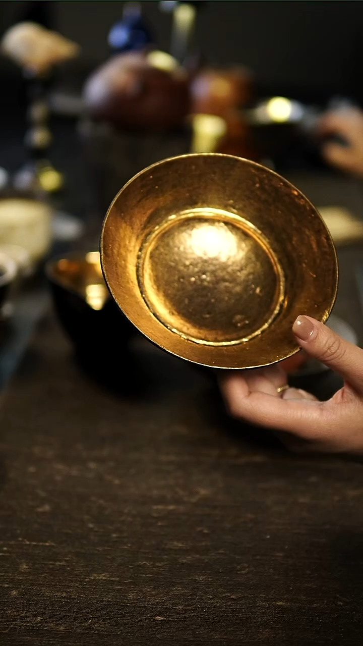 茶盏松风舍 黑金壶承14cm