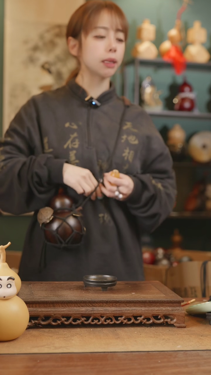 【闪购商品】96号精品天然大漆工艺防渗内胆酒葫芦~