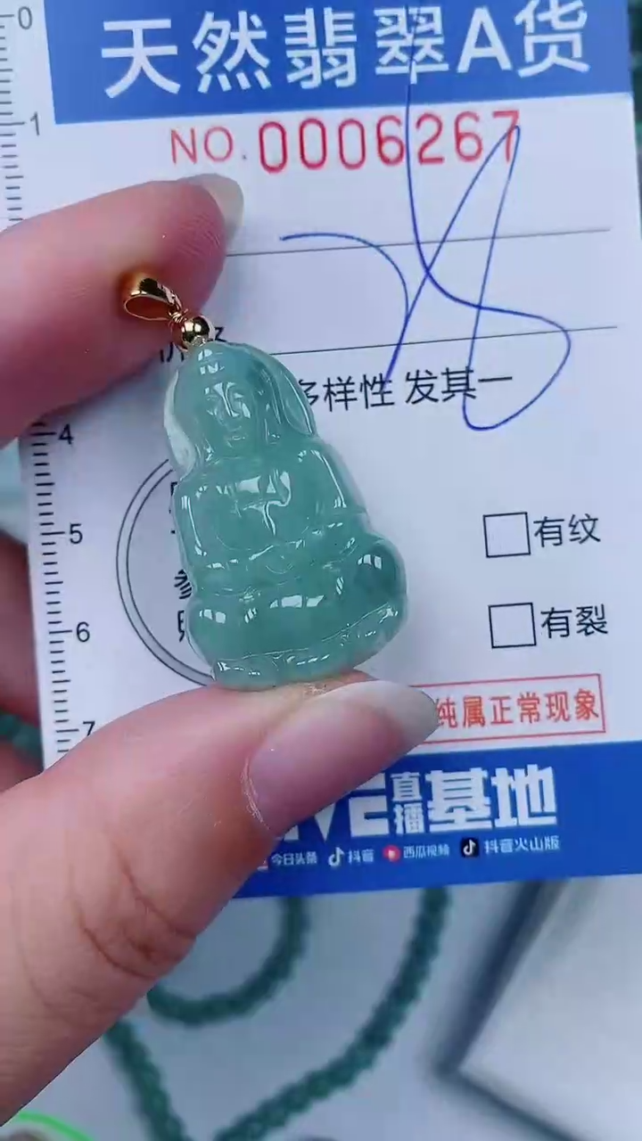 翡翠未镶嵌颈饰00006267