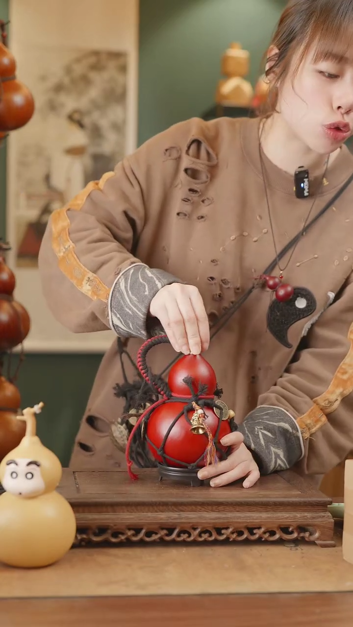 【闪购商品】80号精品天然大漆工艺防渗内胆酒葫芦~