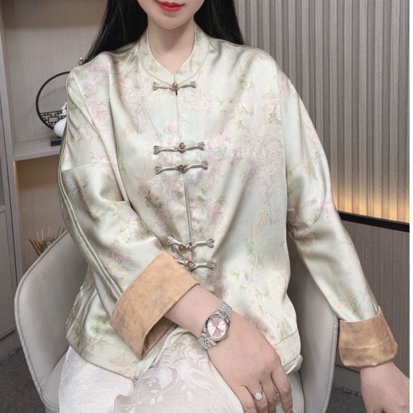 【瑶池】2025年夏季新款国风高端新中式气质复古外套减龄显瘦
