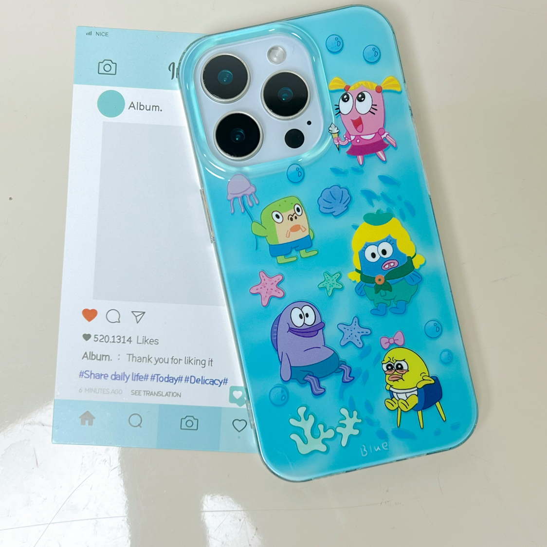 IMD手机壳比奇堡超萌小呆鱼适用苹果16iPhone15华为小米oppovivo