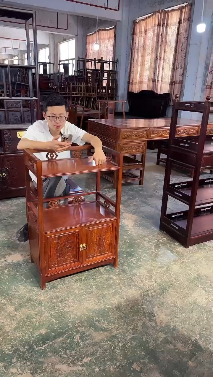 花梨木类成套家具茶水柜