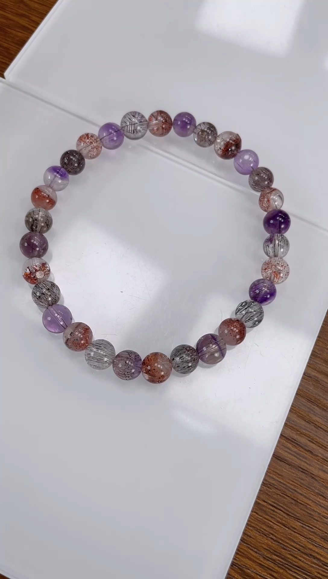 【闪购商品】烟晶手链未镶嵌超七手串6+mm 多样性发一