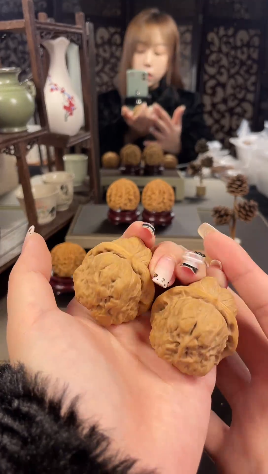 【闪购商品】文玩核桃把件蛤蟆头41尺-41