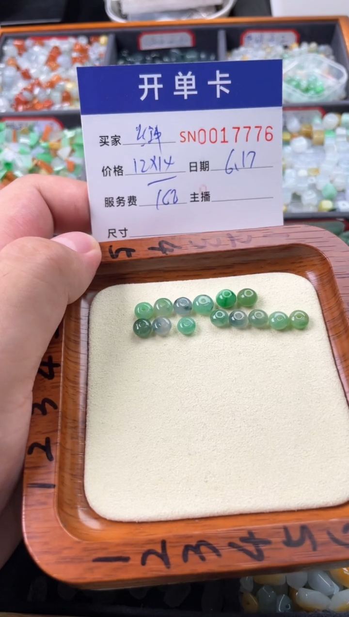 翡翠未镶嵌颈饰红*00017776