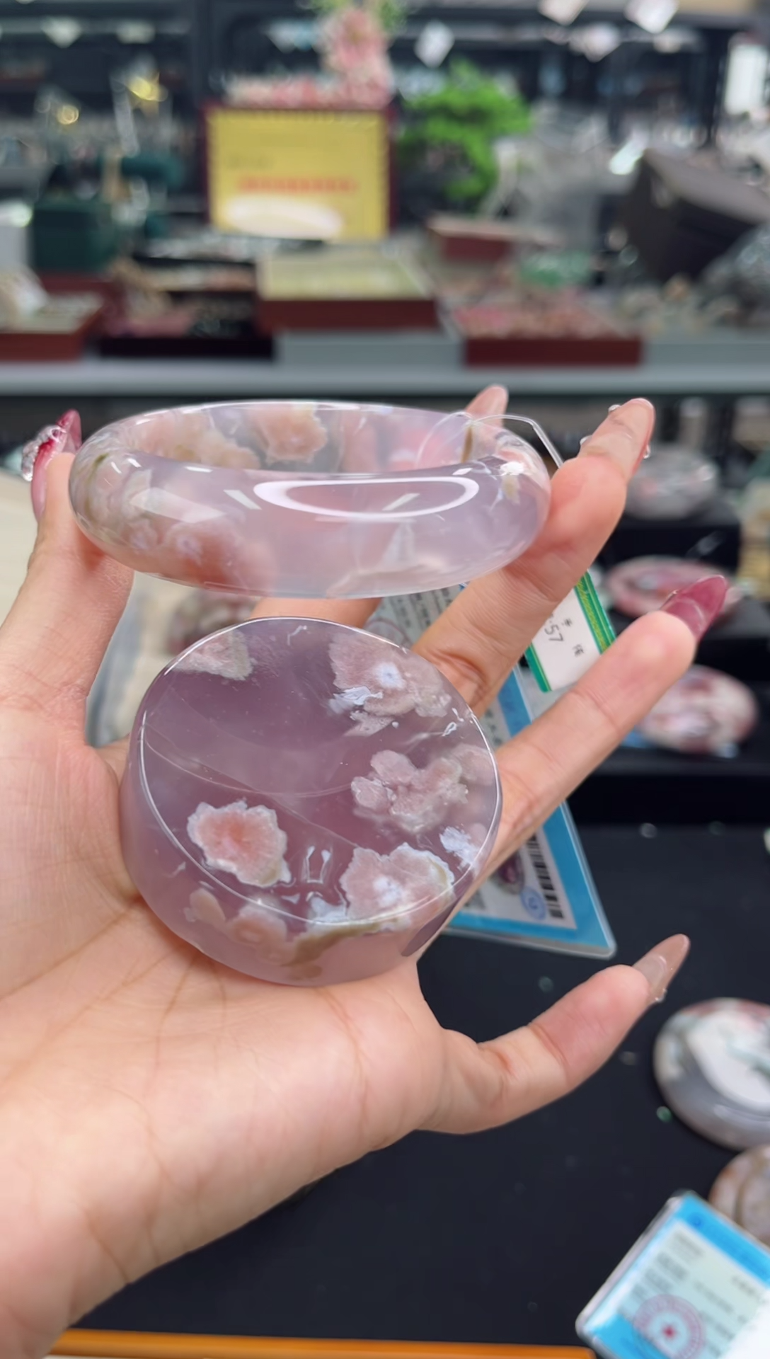 【闪购商品】石英质玉手镯未镶嵌57圈口（赠品镯心）R6145103