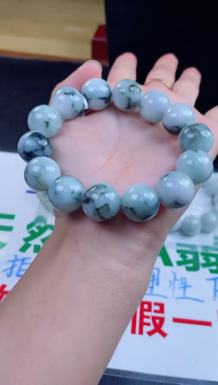 未镶嵌定制翡翠珠串