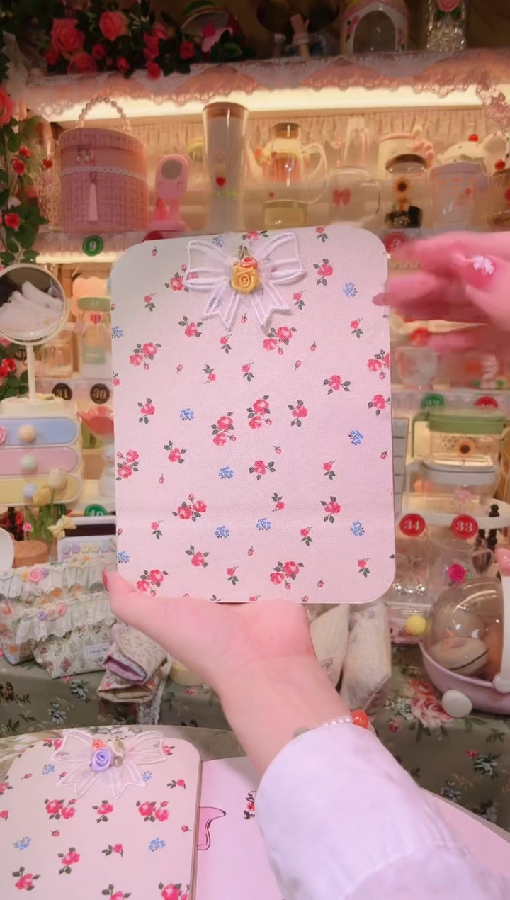 玫瑰花折叠镜中——手工制作品质好！