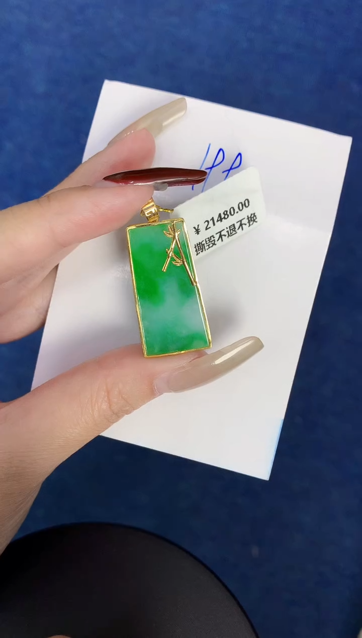 【闪购商品】翡翠颈饰18K金镶嵌0000000000