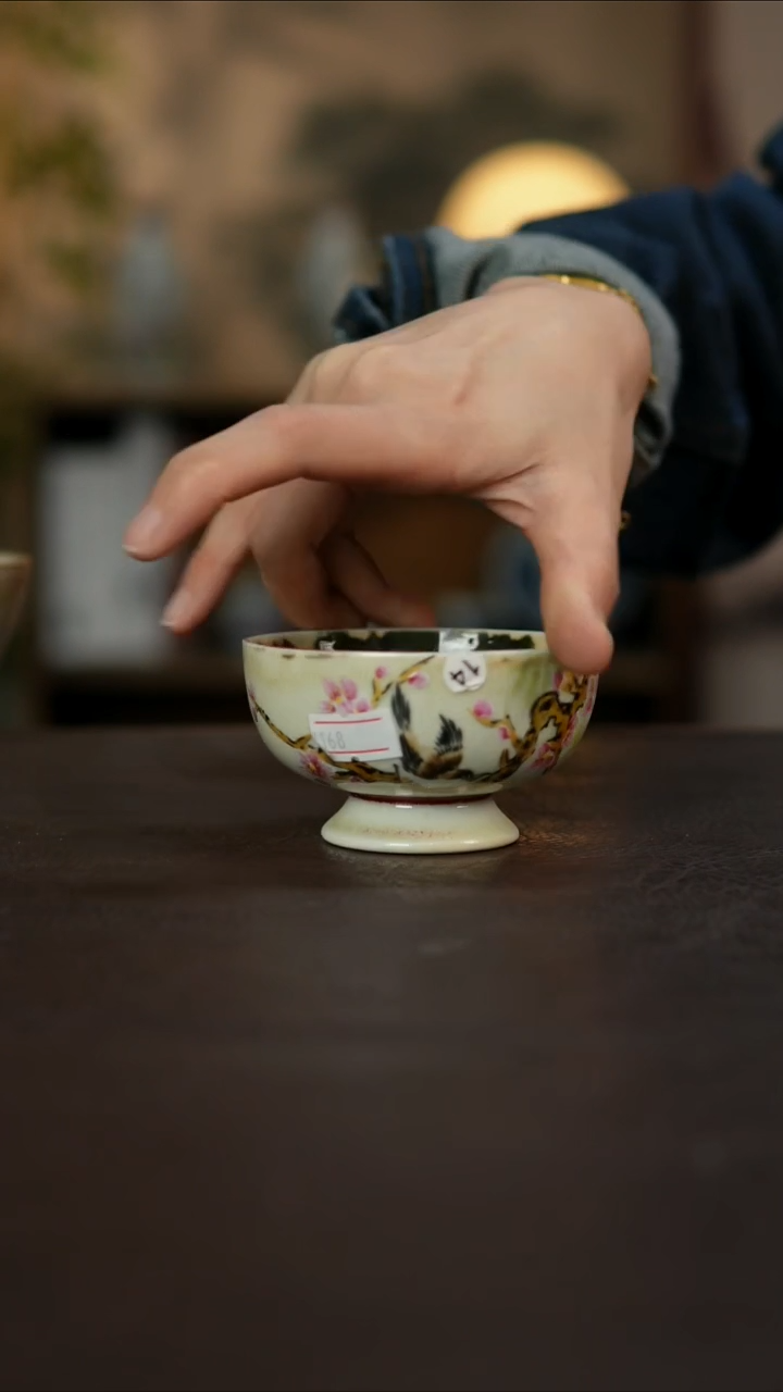 杯景德镇陶瓷杯碗柴烧多人