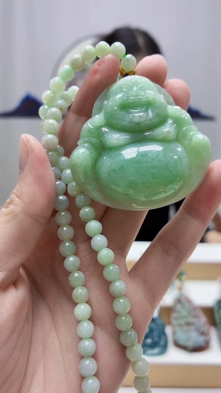 未镶嵌定制翡翠4812zm-毛货赠珠链挂件22