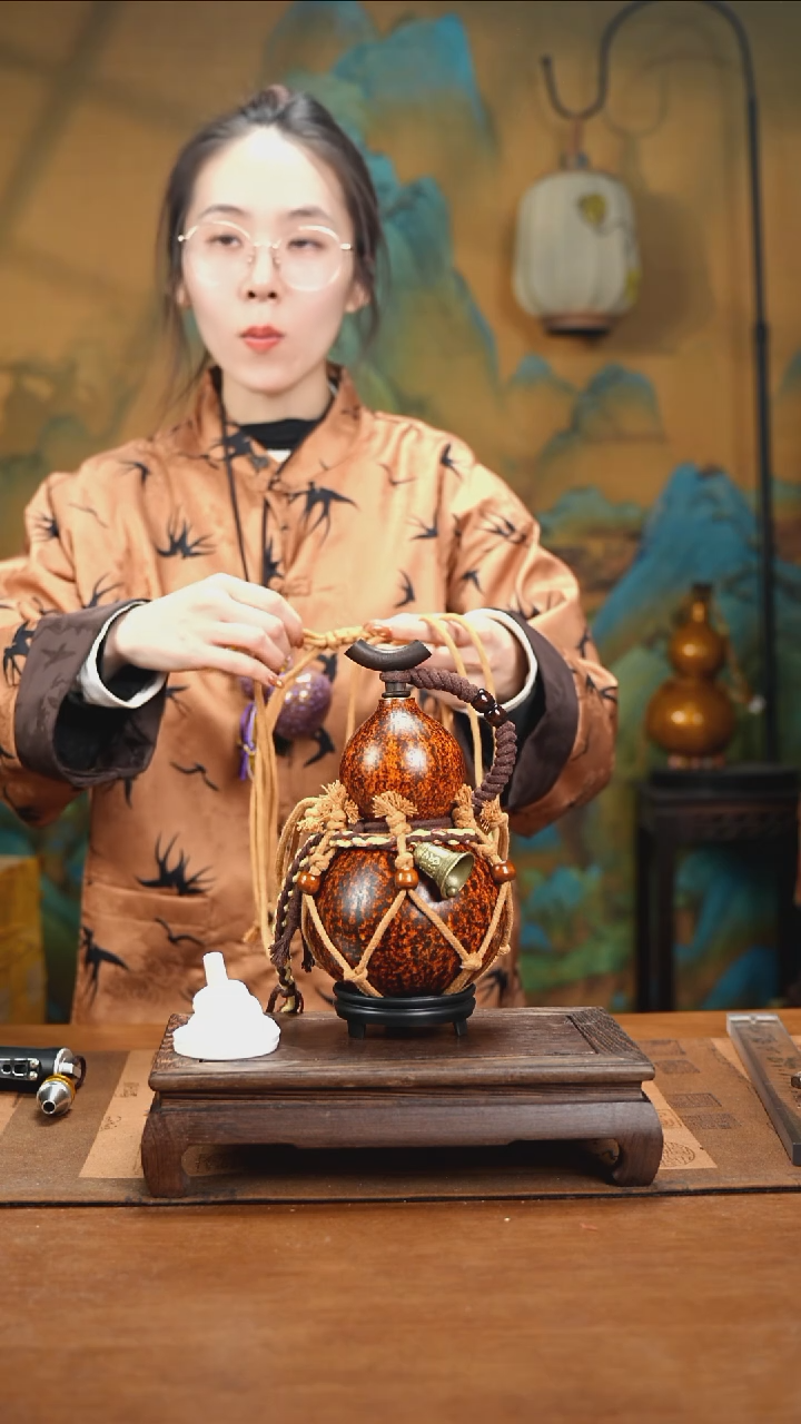 XG051网兜款大漆酒葫芦（现货现发）