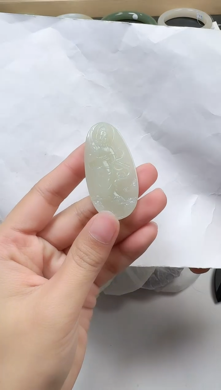 【闪购商品】和田玉颈饰未镶嵌观音 YY