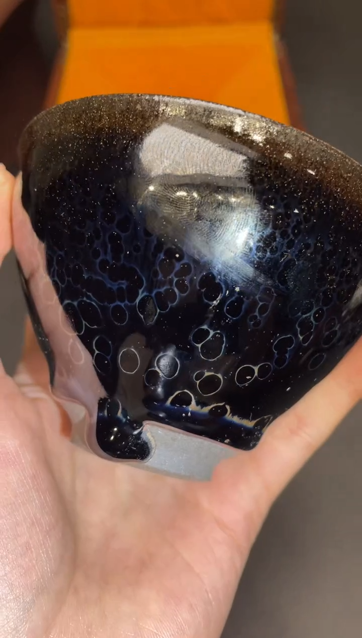 茶盏卓*130@@建窑建盏主人杯-黄美金