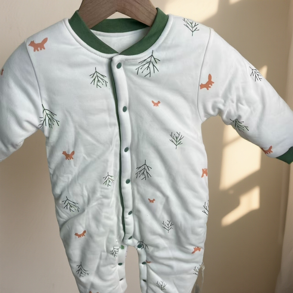 清仓清仓，220克宝贝幼儿哈衣宝宝秋冬爬服双面休闲风