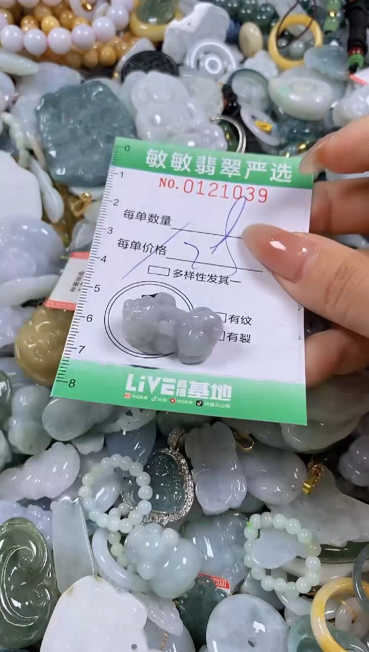 【闪购商品】翡翠颈饰未镶嵌闪购0121039多样性发其一