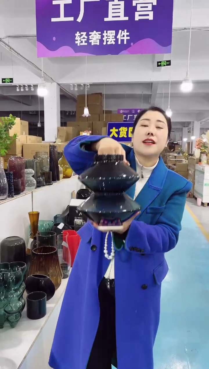 【闪购商品】玻璃花瓶厂唐总微瑕-QYM6