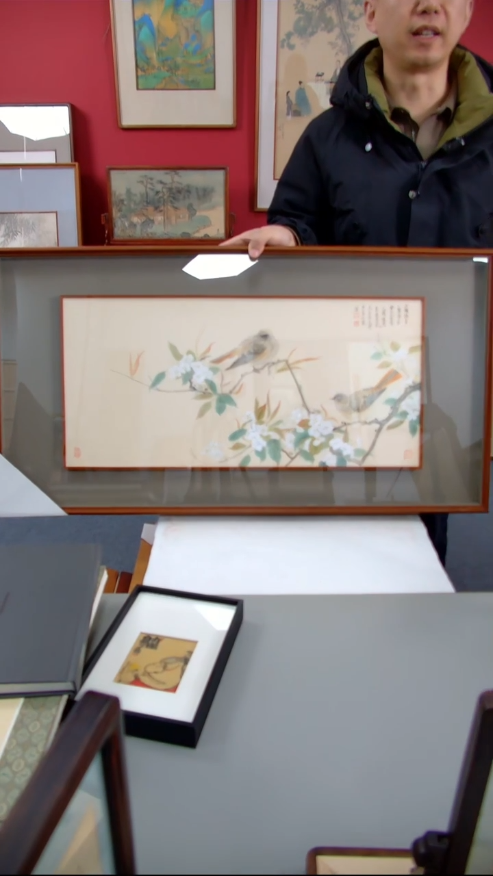 【闪购商品】国画孟山杰《平安喜乐》装裱95*51