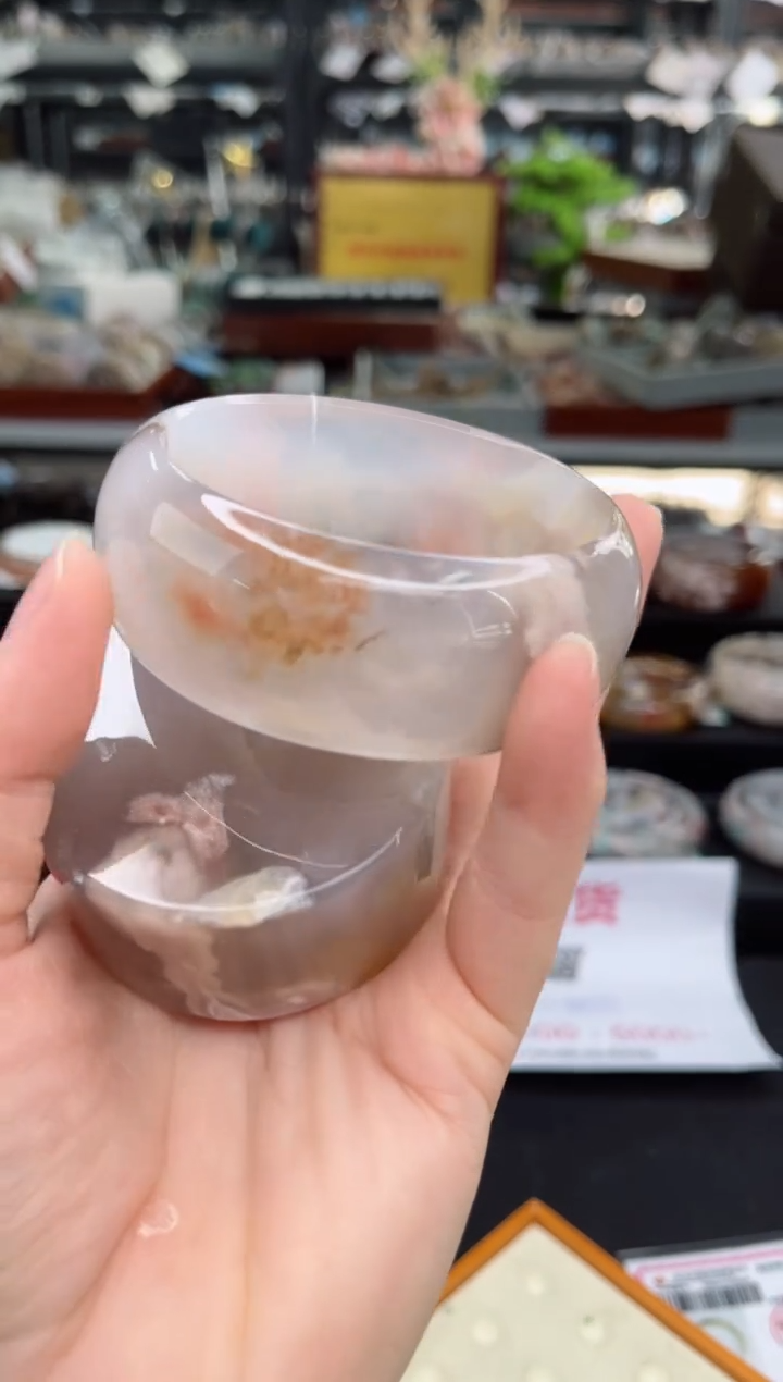 【闪购商品】石英质玉手镯未镶嵌62圈口（赠品镯心）3600341