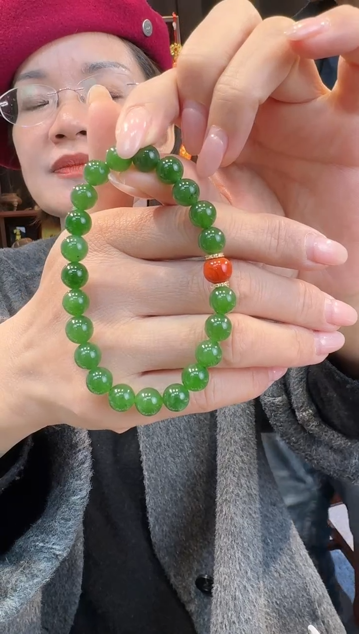【闪购商品】和田玉（碧玉）手串未镶嵌珠串