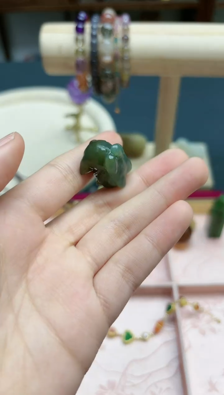 【闪购商品】和田玉吊坠未镶嵌和田玉九尾吊坠*1 QC编绳