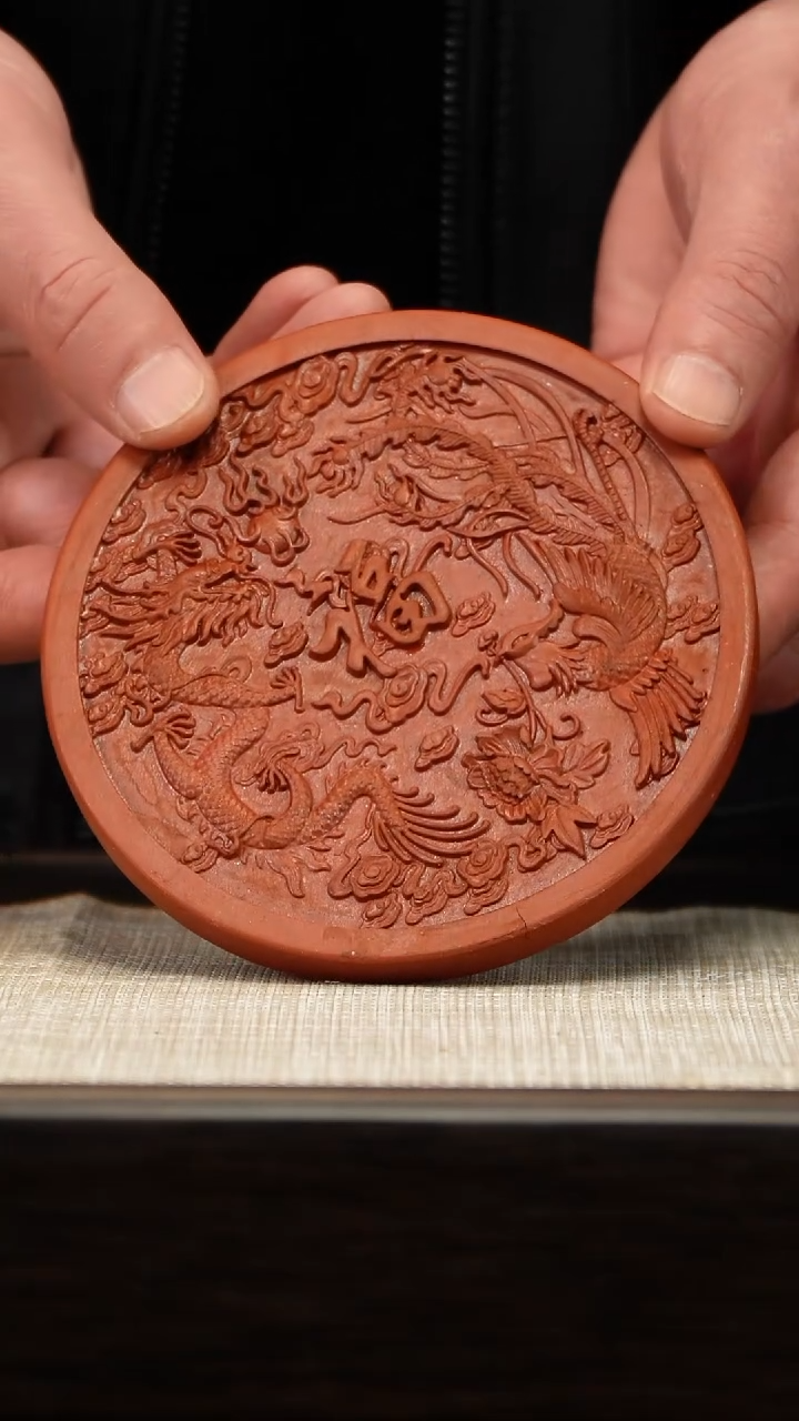 茶壶紫砂龙凤呈祥壶承