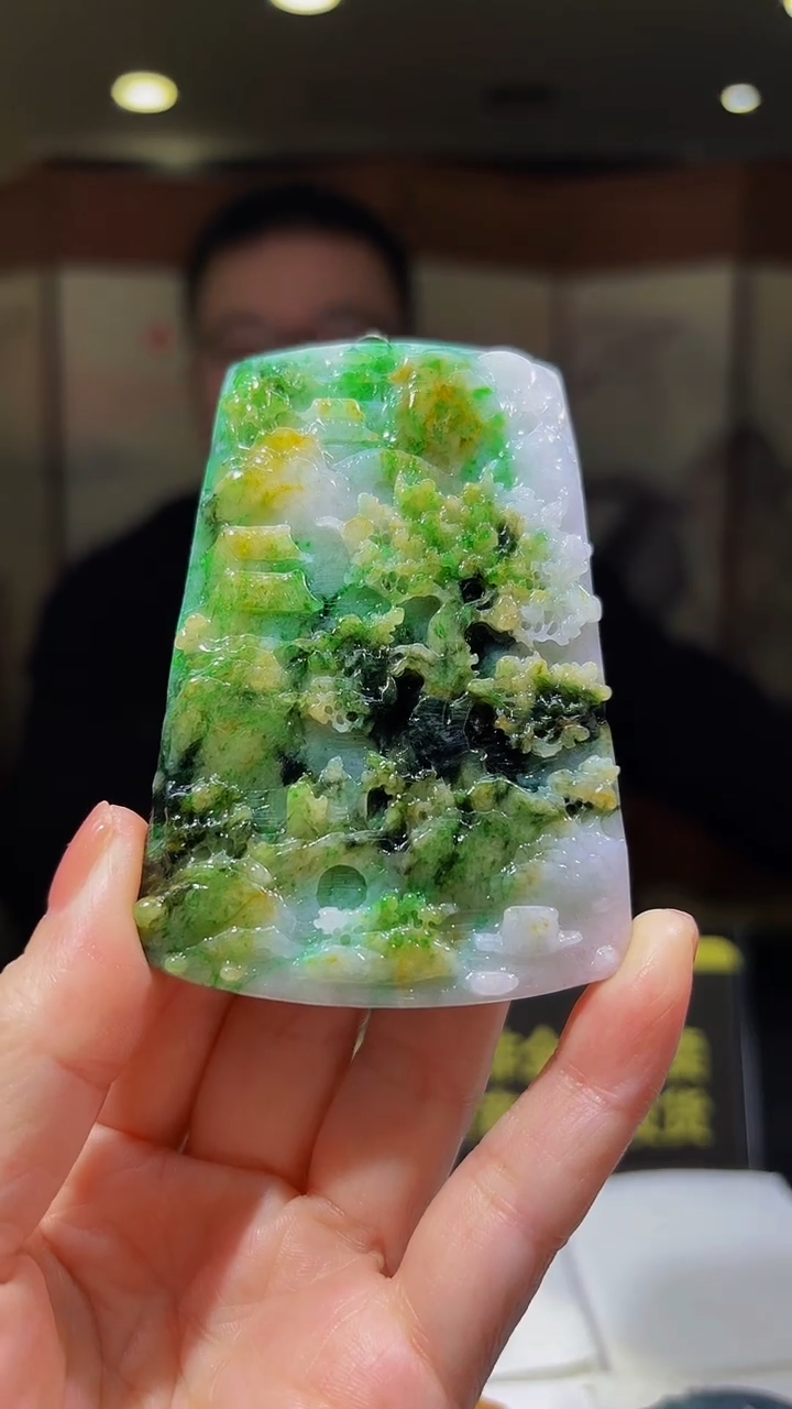 未镶嵌定制翡翠05/1229/YYY/山水