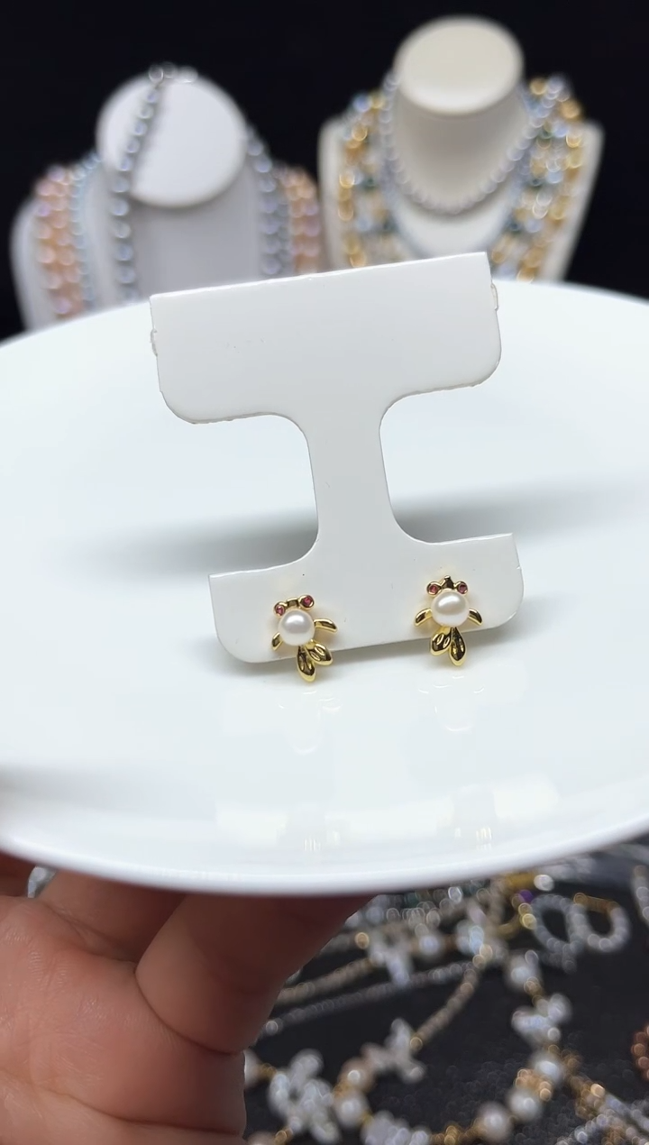 【闪购商品】淡水珍珠耳饰未镶嵌多人