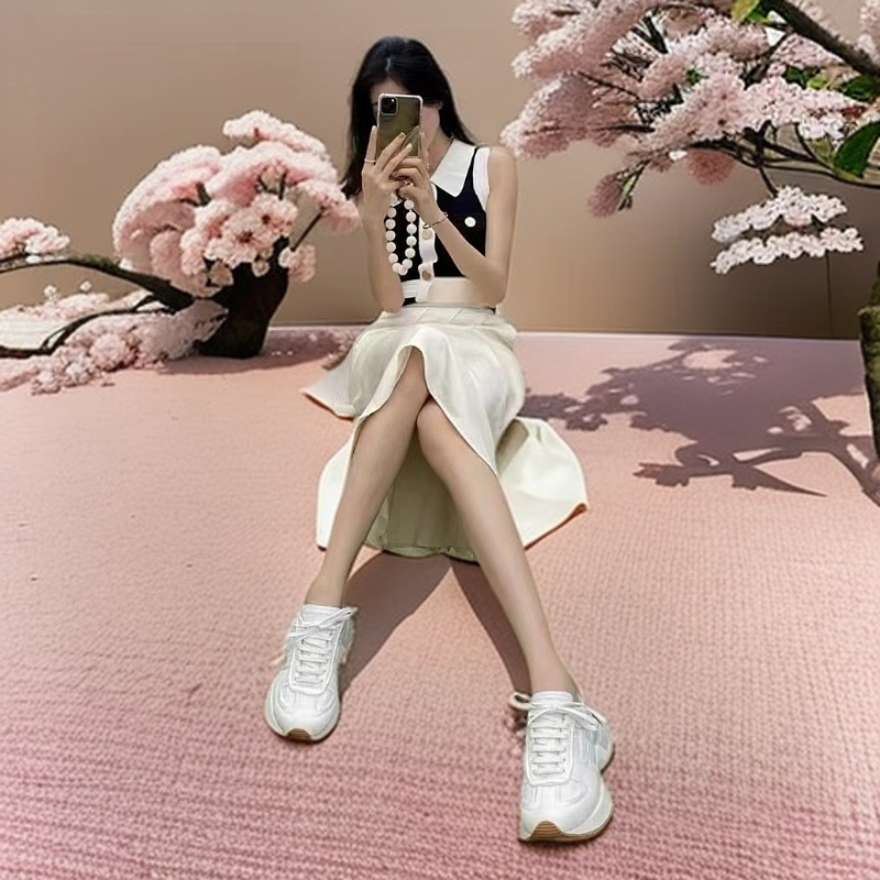 【老爹鞋】老爹时尚透气百搭潮流春夏女厚底气质休闲女鞋高跟