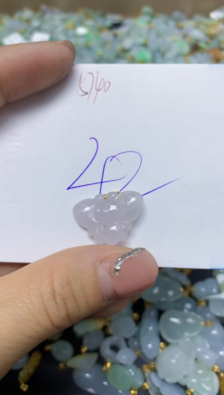 【闪购商品】翡翠挂件18K金镶嵌 天然翡翠A货