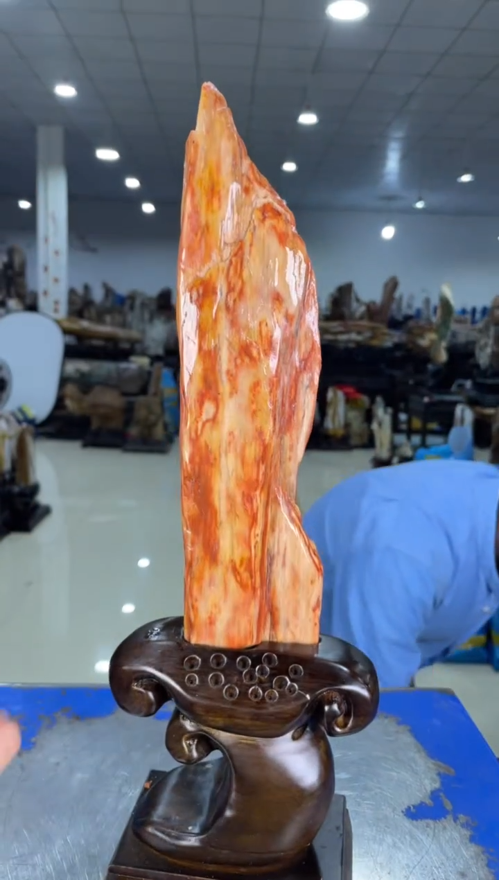 【闪购商品】硅化玉摆件未镶嵌7