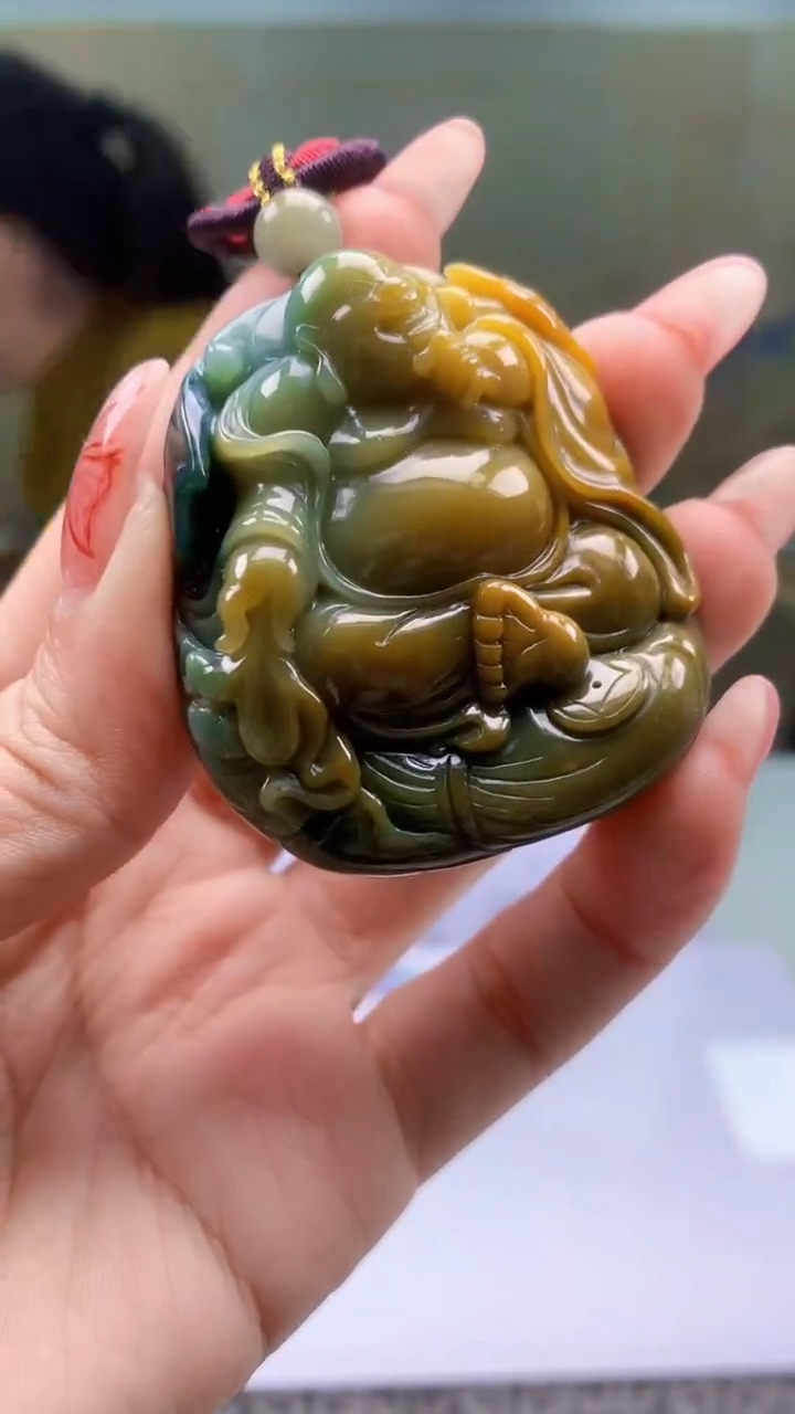 【闪购商品】定制翡翠未镶嵌4902ty-毛货挂件43