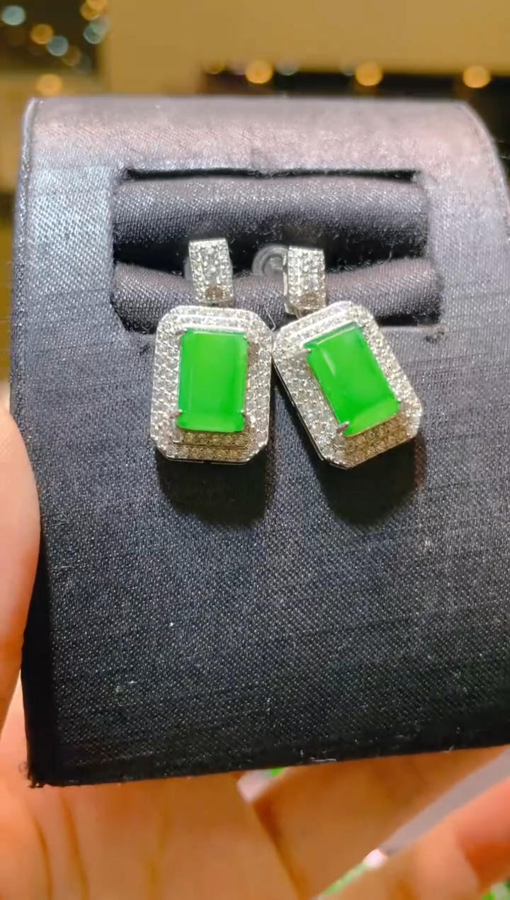 【闪购商品】翡翠银S925镶嵌吊坠(不含链)A12