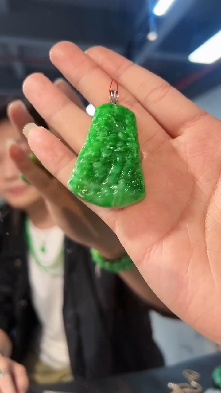 【闪购商品】翡翠颈饰18K金镶嵌缅料A货/支持复检/一件