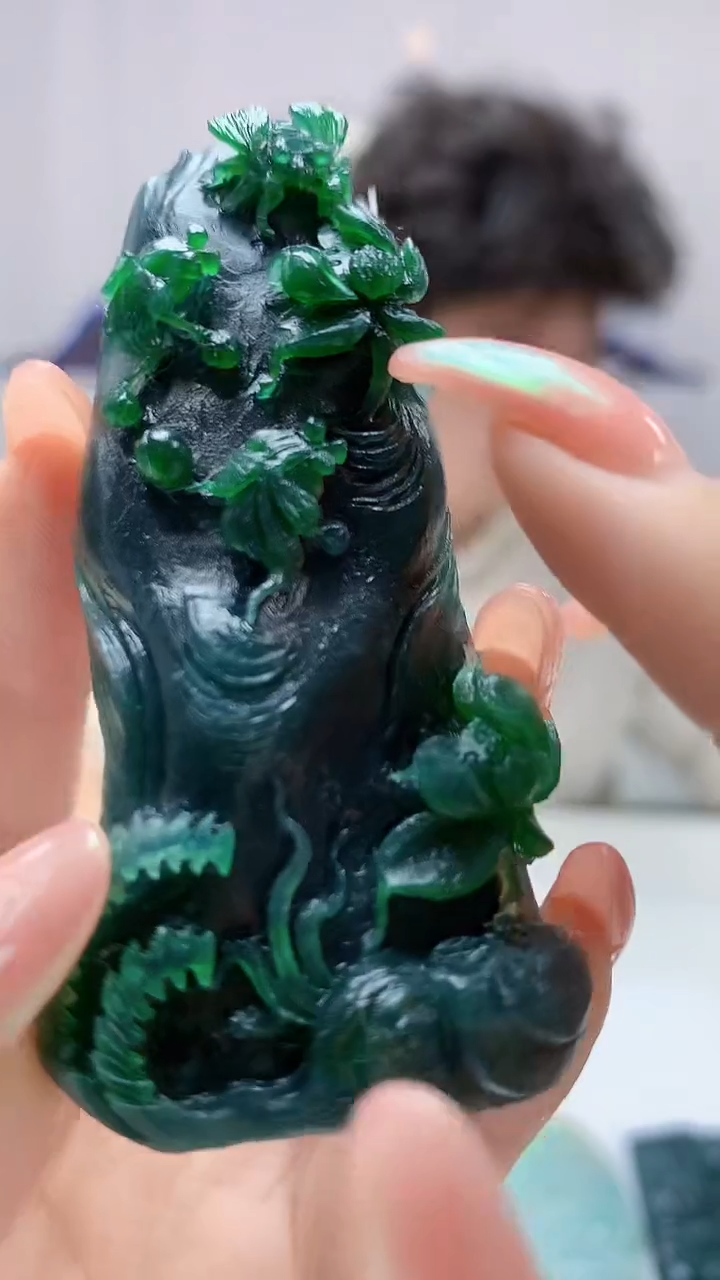 【闪购商品】定制翡翠未镶嵌4688DD-毛货挂件8