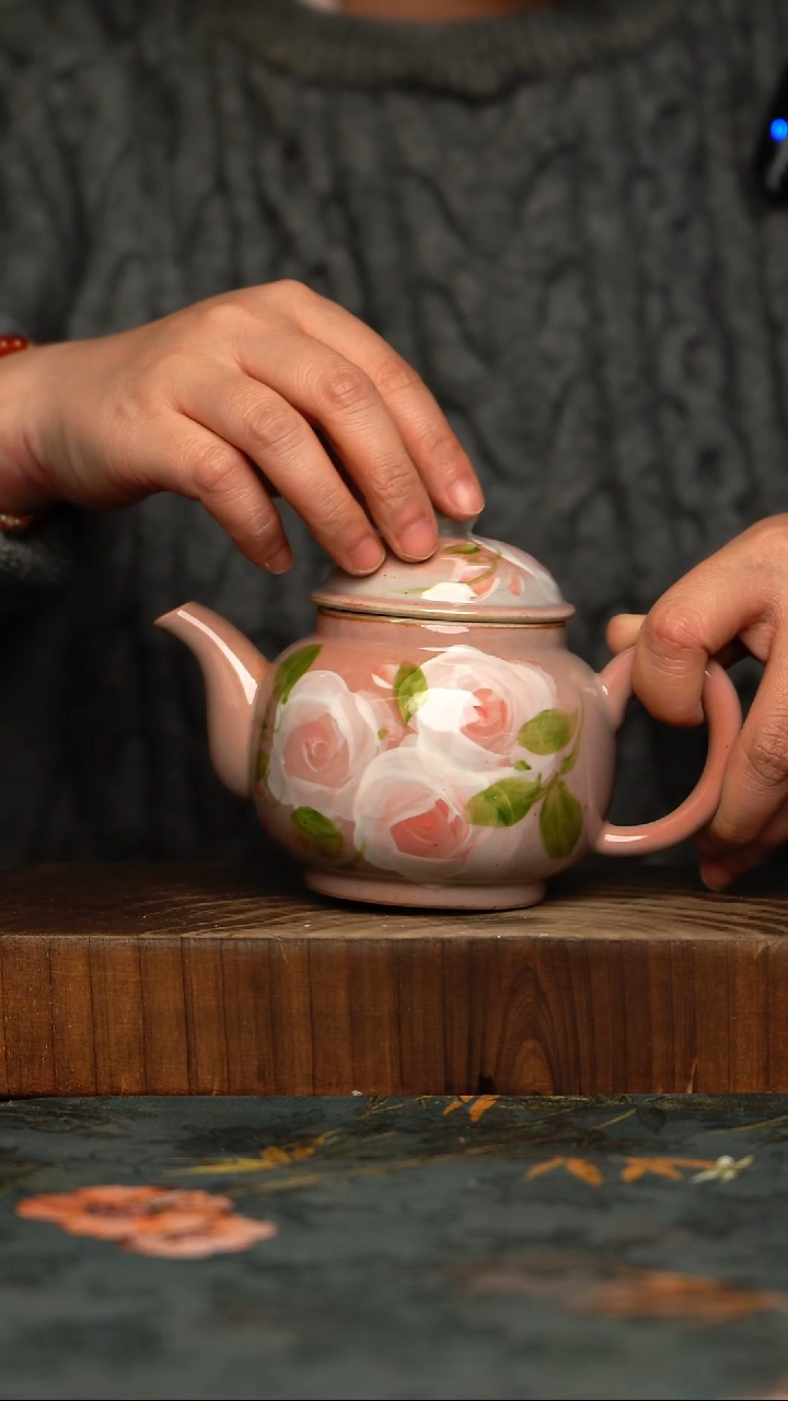 瓷片釉下彩手工手绘同款陶器